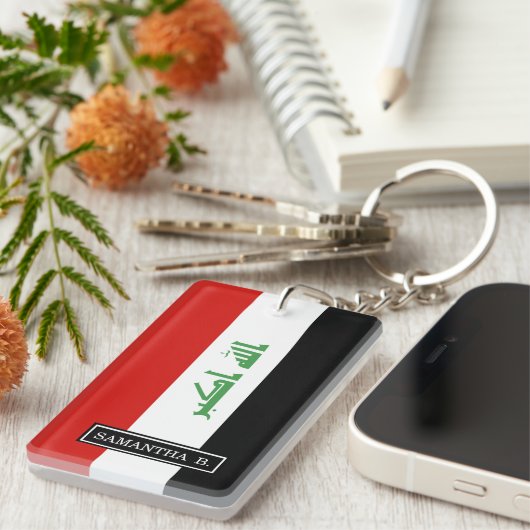 Iraakse vlag sleutelhanger (Voorkant Rechts)