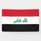 Iraakse vlag spandoek (Horizontaal)
