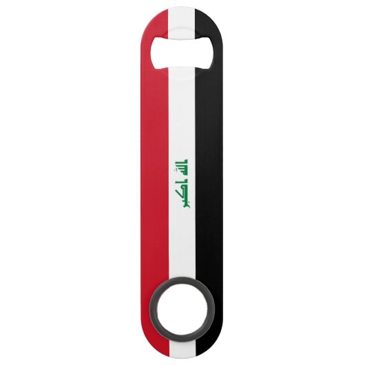 Iraakse vlag speed flessenopener (Achterkant)