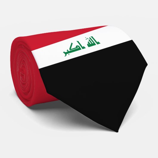 Iraakse vlag stropdas (Opgerold)