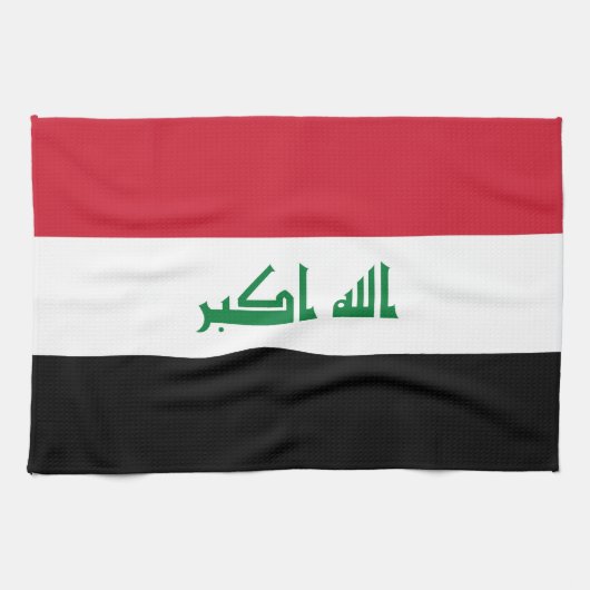 Iraakse vlag theedoek (Horizontaal)