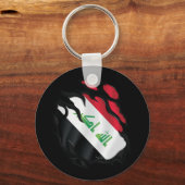 Iraakse vlag verscheurd sleutelhanger (Achterkant)