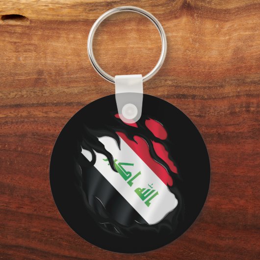 Iraakse vlag verscheurd sleutelhanger (Achterkant)