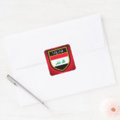 Iraakse vlag vierkante sticker (Envelop)