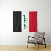 Iraakse vlag wandkleed (In Situ (horizontaal))