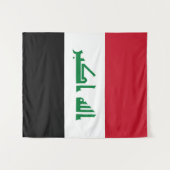 Iraakse vlag wandkleed (Voorkant (horizontaal))