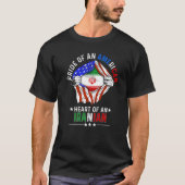 Iraans Amerikaans-Amerikaans Pride Buitenlandse La T-shirt (Voorkant)