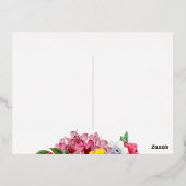 Iraans Briefkaart Nowruz Farsi Silver Foil (Achterkant)