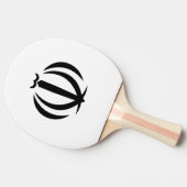 Iraans embleem tafeltennisbatje (Zijkant)