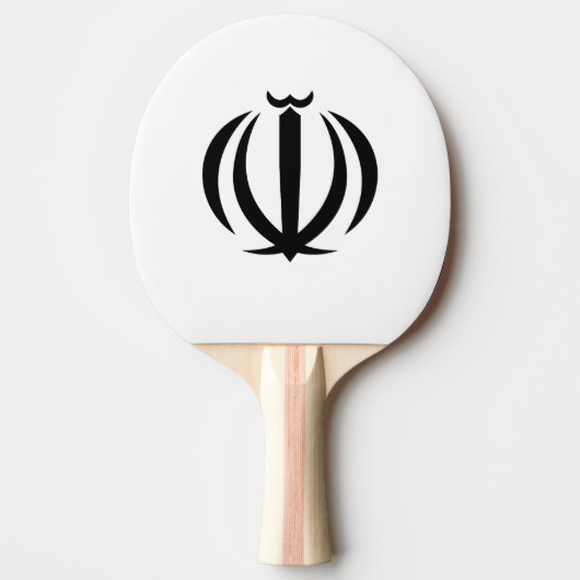 Iraans embleem tafeltennisbatje (Voorkant)