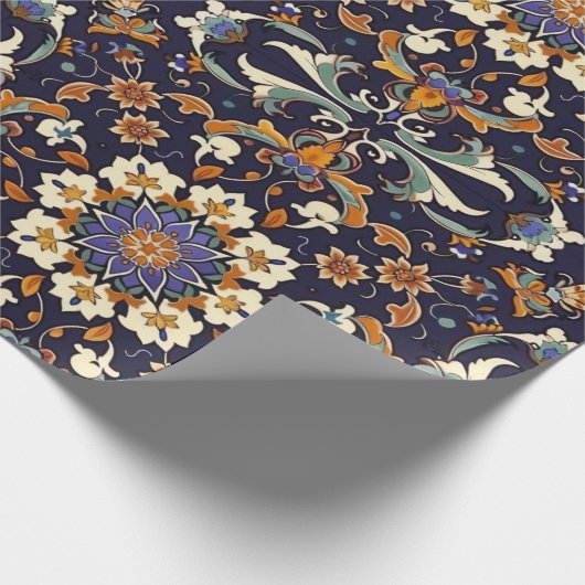 Iraans patroon cadeaupapier (Hoek)