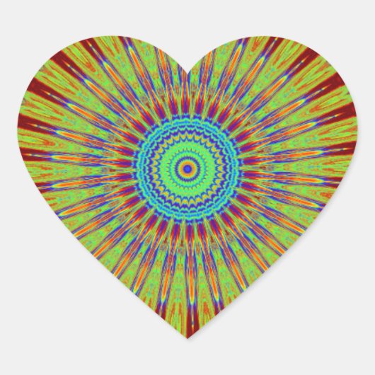 Iraans vlot Afrikaans etnisch stammenpatroon.jpg Hart Sticker (Voorkant)