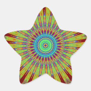 Iraans vlot Afrikaans etnisch stammenpatroon.jpg Ster Sticker