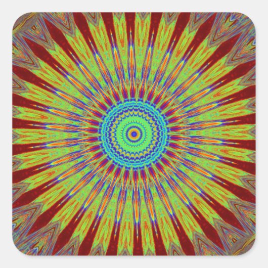 Iraans vlot Afrikaans etnisch stammenpatroon.jpg Vierkante Sticker (Voorkant)