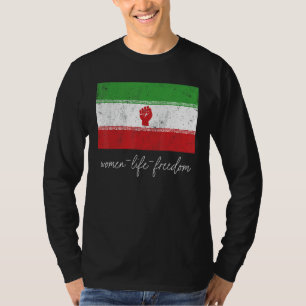 Iraans Vrouw met eerste steun voor vrouwen uit Ira T-shirt