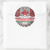 Iraanse Canadese Canada Tree Roots Flag Ronde Sticker (Tas)