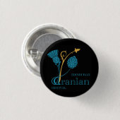 Iraanse Festival Badge in Edinburgh - Logo Black Ronde Button 3,2 Cm (Voorkant /achterkant)