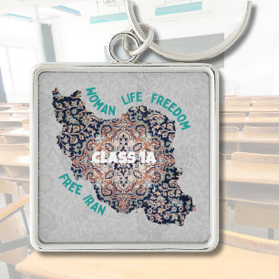 Iraanse kerstcadeaus in bulk voor studenten grijs sleutelhanger