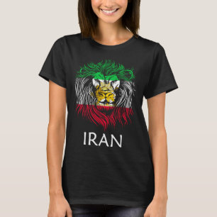 Iraanse leeuwenkop vlag Iran T-shirt