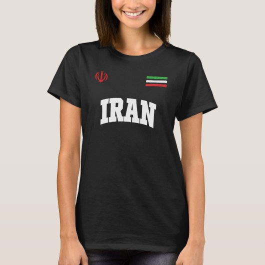 Iraanse nationale vlag T-shirt (Voorkant)