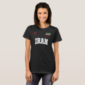 Iraanse nationale vlag T-shirt (Voorkant volledig)