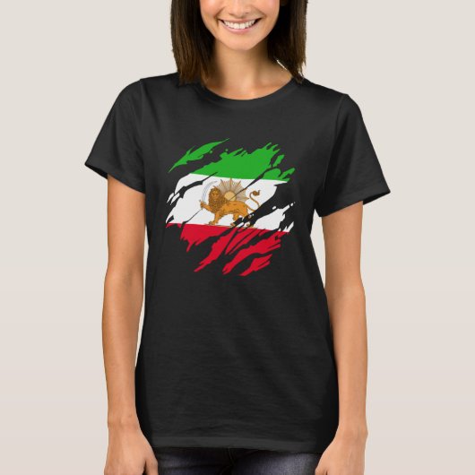Iraanse Perzische Leeuw Iran T-shirt (Voorkant)