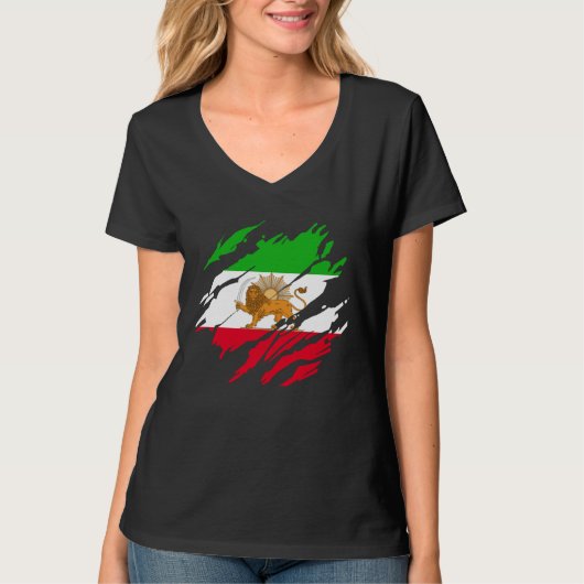 Iraanse Perzische Leeuw Iran T-shirt (Voorkant)