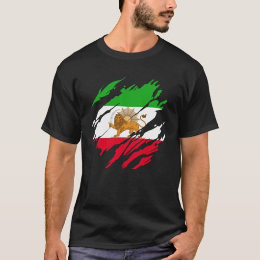 Iraanse Perzische Leeuw Iran T-shirt (Voorkant)