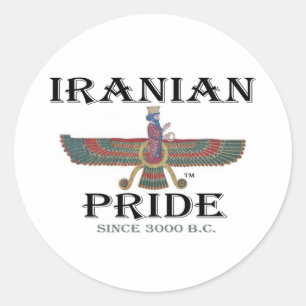 Iraanse Pride Ronde Sticker