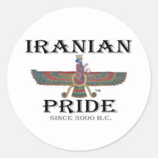 Iraanse Pride Ronde Sticker