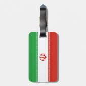 Iraanse vlag bagagelabel (Achterkant verticaal)