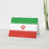 Iraanse vlag bedankkaart (Achterkant)