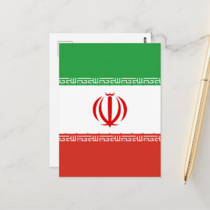 Iraanse vlag briefkaart
