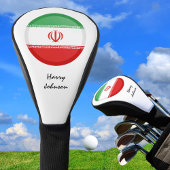 Iraanse vlag en monogrammed Golf Clubs Hoesjes Golfheadcover