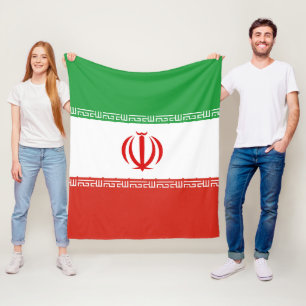 Iraanse vlag fleece deken