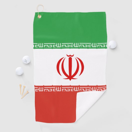 Iraanse vlag golfhanddoek (Insitu)