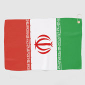 Iraanse vlag golfhanddoek (Horizontaal)