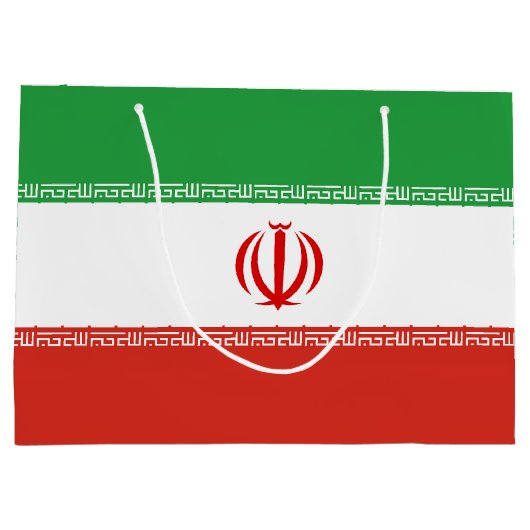 Iraanse vlag groot cadeauzakje (Achterkant)