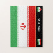 Iraanse vlag & Iraans land / Iran Legpuzzel (Verticaal)