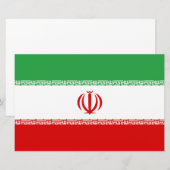 Iraanse vlag (Iran) (Perzisch) Briefpapier (Voorkant / Achterkant)