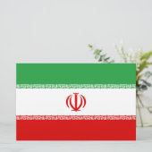 Iraanse vlag (Iran) (Perzisch) Briefpapier (Staand voorkant)