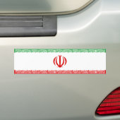 Iraanse vlag (Iran) (Perzisch) Bumpersticker (Op auto)