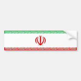 Iraanse vlag (Iran) (Perzisch) Bumpersticker