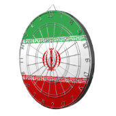 Iraanse vlag (Iran) (Perzisch) Dartbord (Voorkant Rechts)