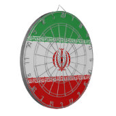 Iraanse vlag (Iran) (Perzisch) Dartbord (Voorkant Links)