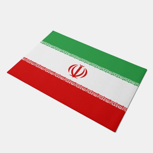 Iraanse vlag (Iran) (Perzisch) Deurmat (Schuin)