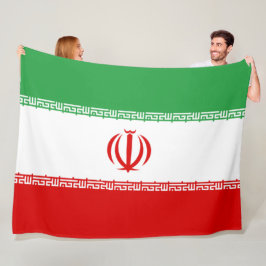 Iraanse vlag (Iran) (Perzisch) Fleece Deken
