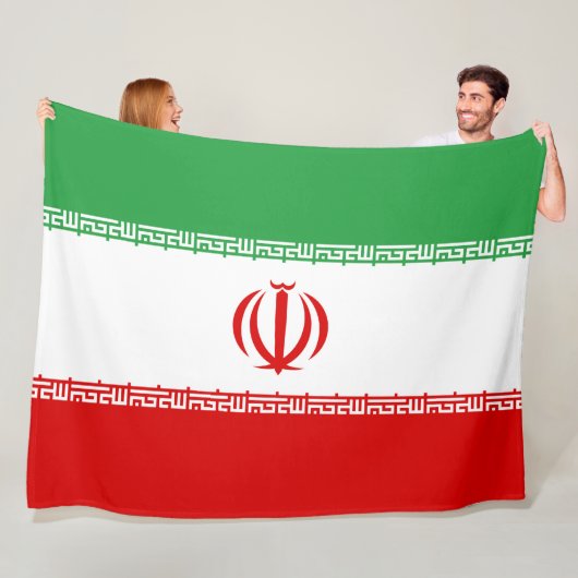 Iraanse vlag (Iran) (Perzisch) Fleece Deken (In situ)