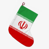 Iraanse vlag (Iran) (Perzisch) Grote Kerstsok (Voorkant (Hangend))