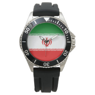 Iraanse vlag (Iran) (Perzisch) Horloge